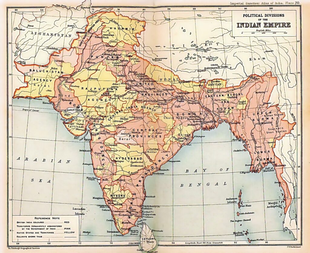 L'Índia britànica, «joia de la Corona» de l'Imperi britànic. Fins a 1947.
