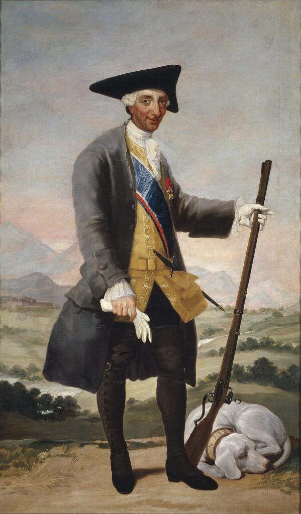 Carles III, retratat per Goya cap a 1786. Un dels reis més capaços dels Borbons espanyols i model europeu de despotisme il·lustrat.