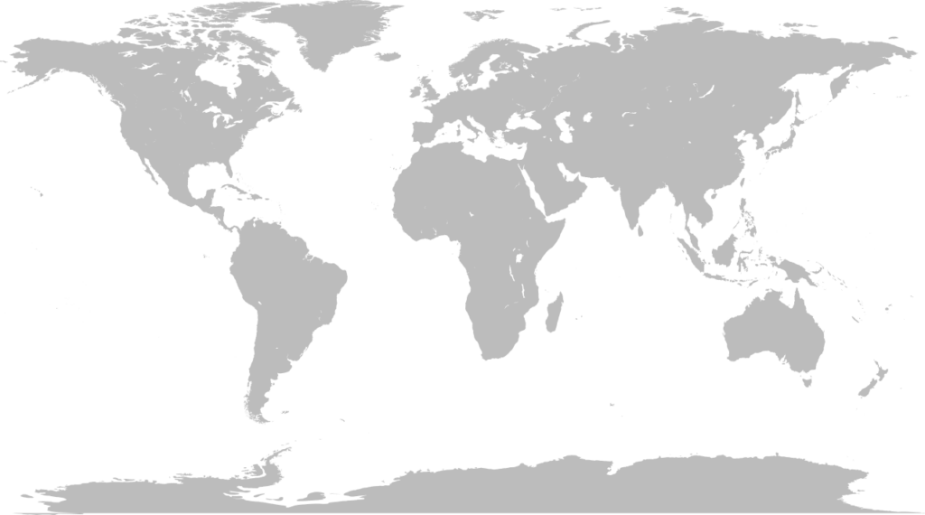 Mapa mut del món. Cada projecció (Mercator, Peters...) deforma el planeta de manera diferent.