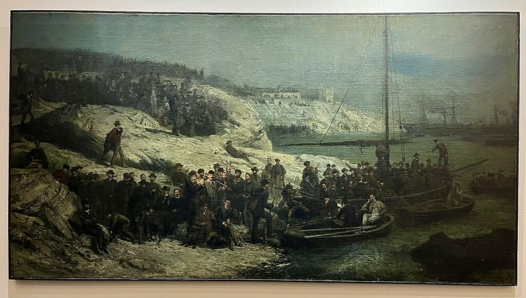 La partida dels Mil (Tetar Van Elven). El maig de 1860, Garibaldi s'embarca a Quarto, prop de Gènova, amb mil voluntaris vestits amb la camisa vermella per alliberar Sicília i fer la unificació italiana per la via popular.