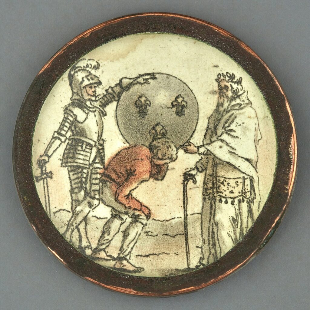 El Tercer Estat carrega tot el pes de França mentre Noblesa i Clergat hi reposen al damunt (gravat anònim, 1789).